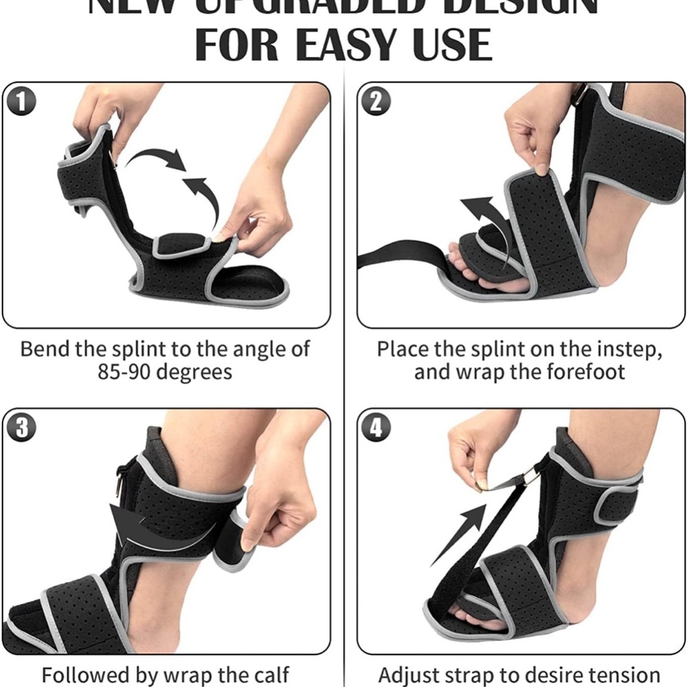 Runkelai Plantar Fasciitis Relief Brace Night Splint
In Good Condition! - Picture 6 of 6